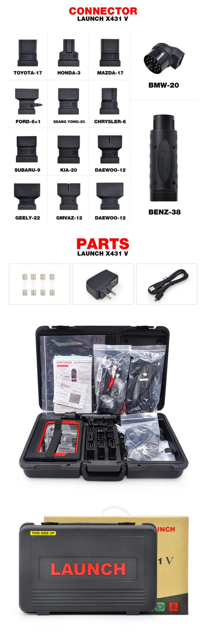 Bluetooth/Wifi X-431 Vの走査器のsuppoのX431 V8のインチ100%の進水X431 V8のインチの完全なシステム自動車診察道具