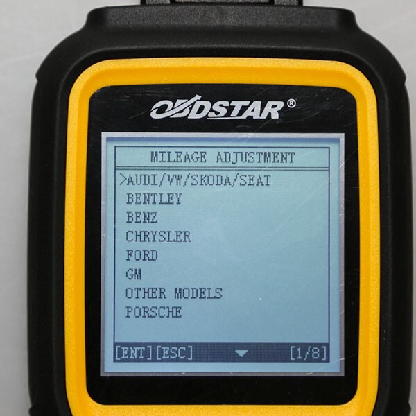 OBDSTAR X300Mの表示