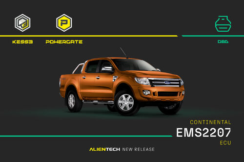 最新の企業ニュース KESS3 アップグレード 3.29: フォード レンジャー ピックアップのコンチネンタル EMS2207 ECU 用 OBD 仮想読み取りプロトコル