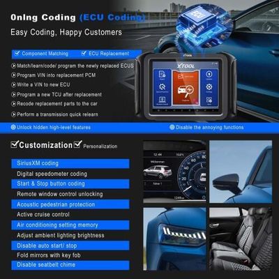 XTOOL D9HD Truck and Car diagnostic tool 12V to 24V 42+Special Functions Topology Mapping for Diesel/gasoline Replace PS90 PRO