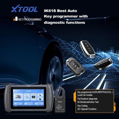XTOOL InPlus IK618 Key Programming Tool with KC100 Programmer and EEPROM Adapter Support Bi-Directional Control, 31+ Services, OE Full Diagnos