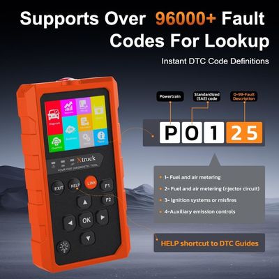 Xtruck 819 Bluetooth OBD2 Scanner Car Diagnostic Tool with Reset Mode 6 Mode 8 and 10 Meter Wireless Range