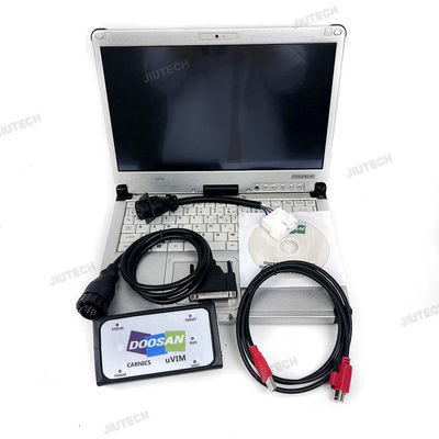 Doosan Diagnostic Tool with 2024 Software Version for Excavator Heavy Industry Engine System SCR DPF DMS-5 DCUECUG2 on Win 10 Professional Edition