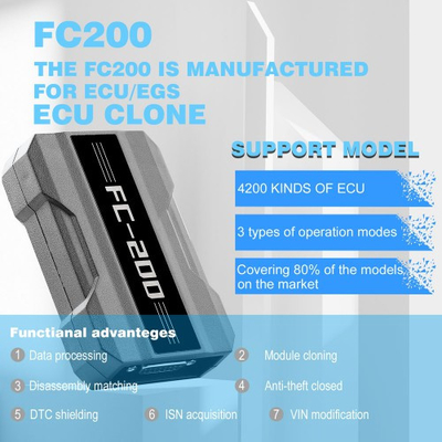 CG FC200 ECU Programmer Full Version Get Free Denso ECU and CHINA DELPHI MTxx License Support 4200 ECUs and 3 Operating Modes Upgrade of AT200 Auto ECU Programmer