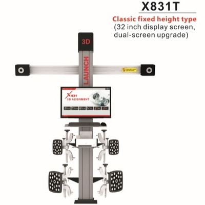 LAUNCH X831T Classic Fixed-height four-column 3D Car Positioning and Lifting Platform - 32-inch dual-screen upgraded Version