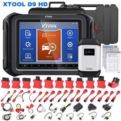 XTOOL D9HD Truck and Car diagnostic tool 12V to 24V 42+Special Functions Topology Mapping for Diesel/gasoline Replace PS90 PRO