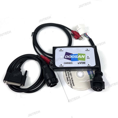 Forklift  For Doosan uvim + Getac V110 laptop Excavator Engine Fault Detector DDT SCR DPF DCU ECU Scanner Fault Diagnostic Tool