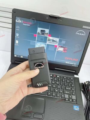 MAN T427 診断ツール トラック診断インターフェース パラメータプログラミングデバイス WLANキャリブレーション モニタリング CF53 ラップトップ
