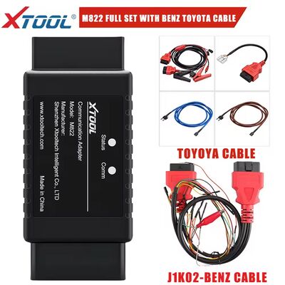 XTOOL M822 M821 アダプター ベンツ 全キー紛失 トヨタ 8A キープログラミング KC501 プログラマー PAD3 X100MAX と併用必要