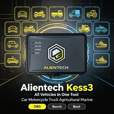 アリエンテック KESS V3 ECU チューニング プラットフォーム 3 モード OBD ベンチブート 7倍高速マイクロプロセッサと 10倍高速ファイル転送
