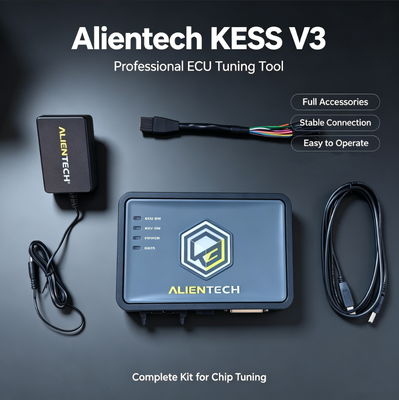 Alientech KESS V3 ECUプログラマー - 10倍高速なデータ転送、9言語インターフェース、グラスファイバー複合筐体